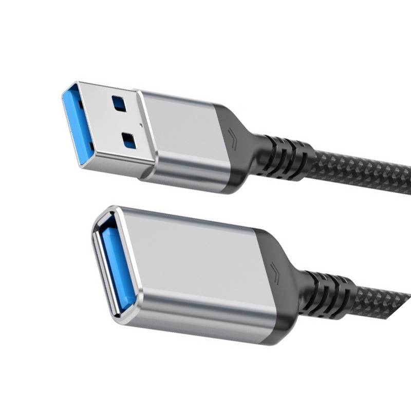USB 3.0 A Stecker auf Buchse Verlängerungskabel – Nylon geflochten, schnelle Datenübertragung 2 m