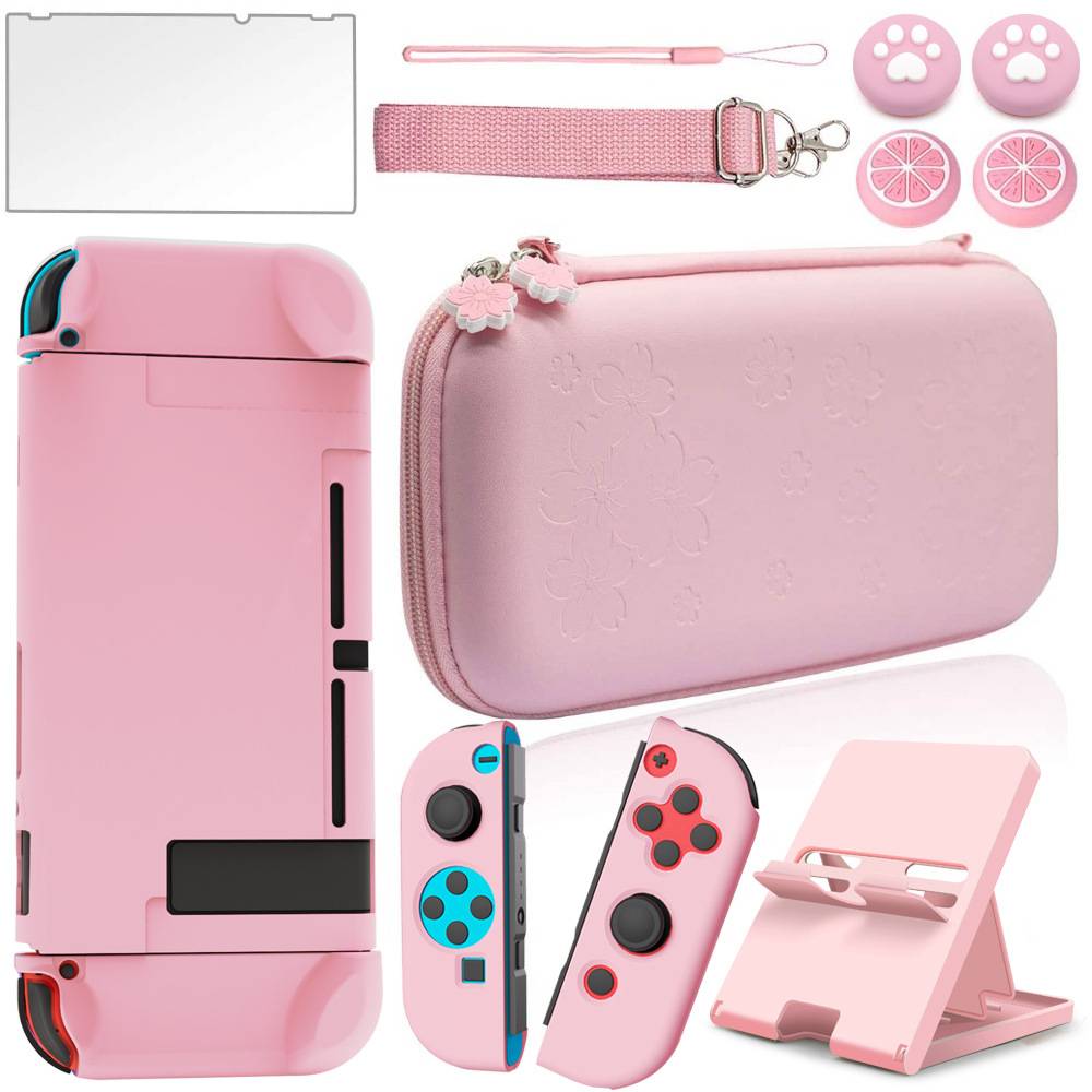 Tragetasche und Zubehör kompatibel mit Nintendo Switch 10-Piece