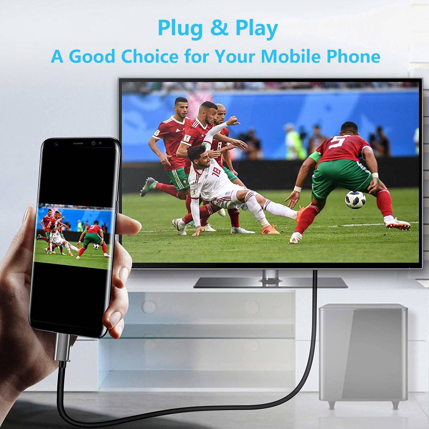 USB-C zu HDMI Kabel 4K 2 Meter, UHD 4K/30Hz, 2 Meter