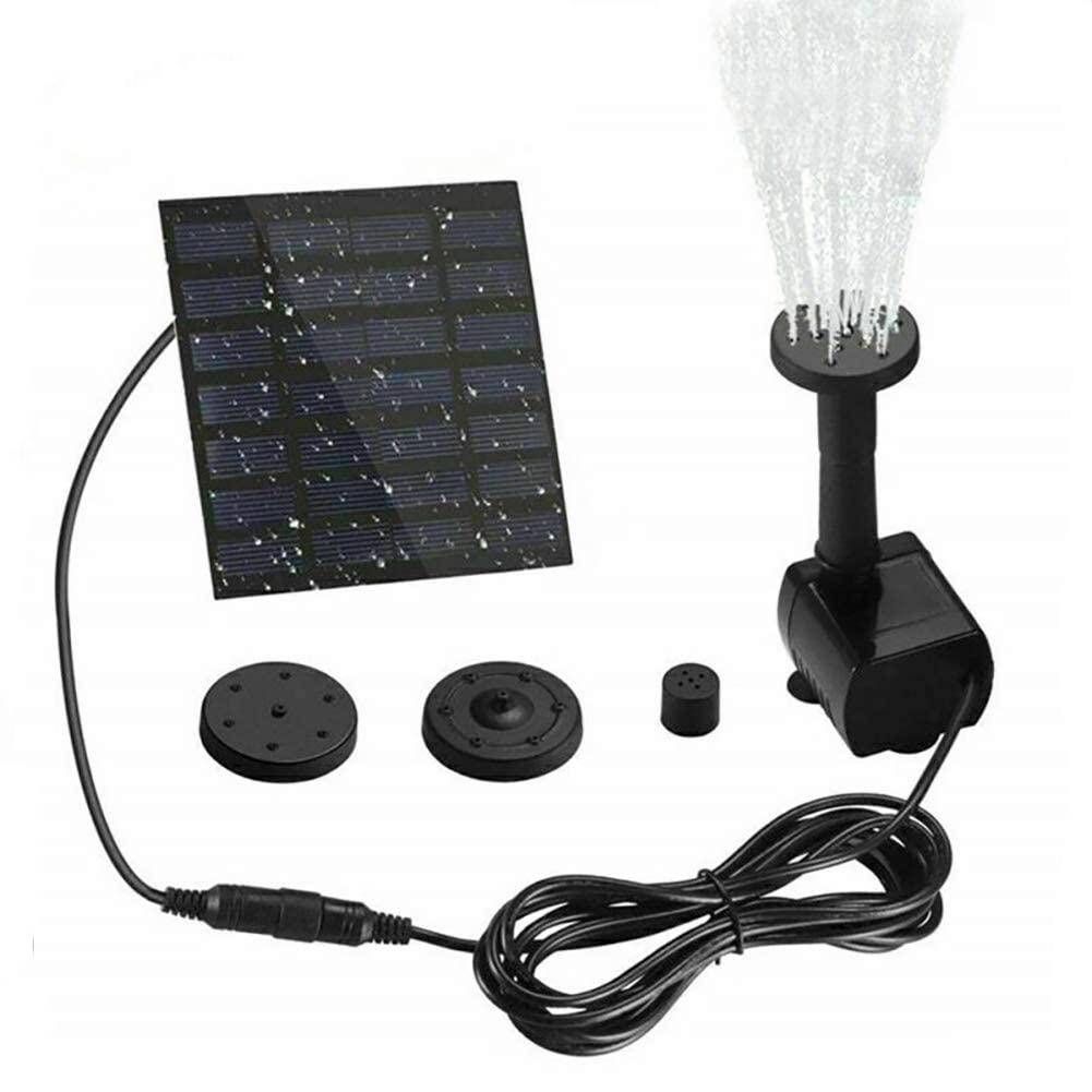 Solar Springbrunnen mit 4 Sprinklerköpfen