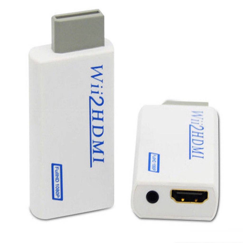Wii zu HDMI Adapter, Wii auf HDMI 720/1080P Wandler mit 3,5 mm Audioausgang White