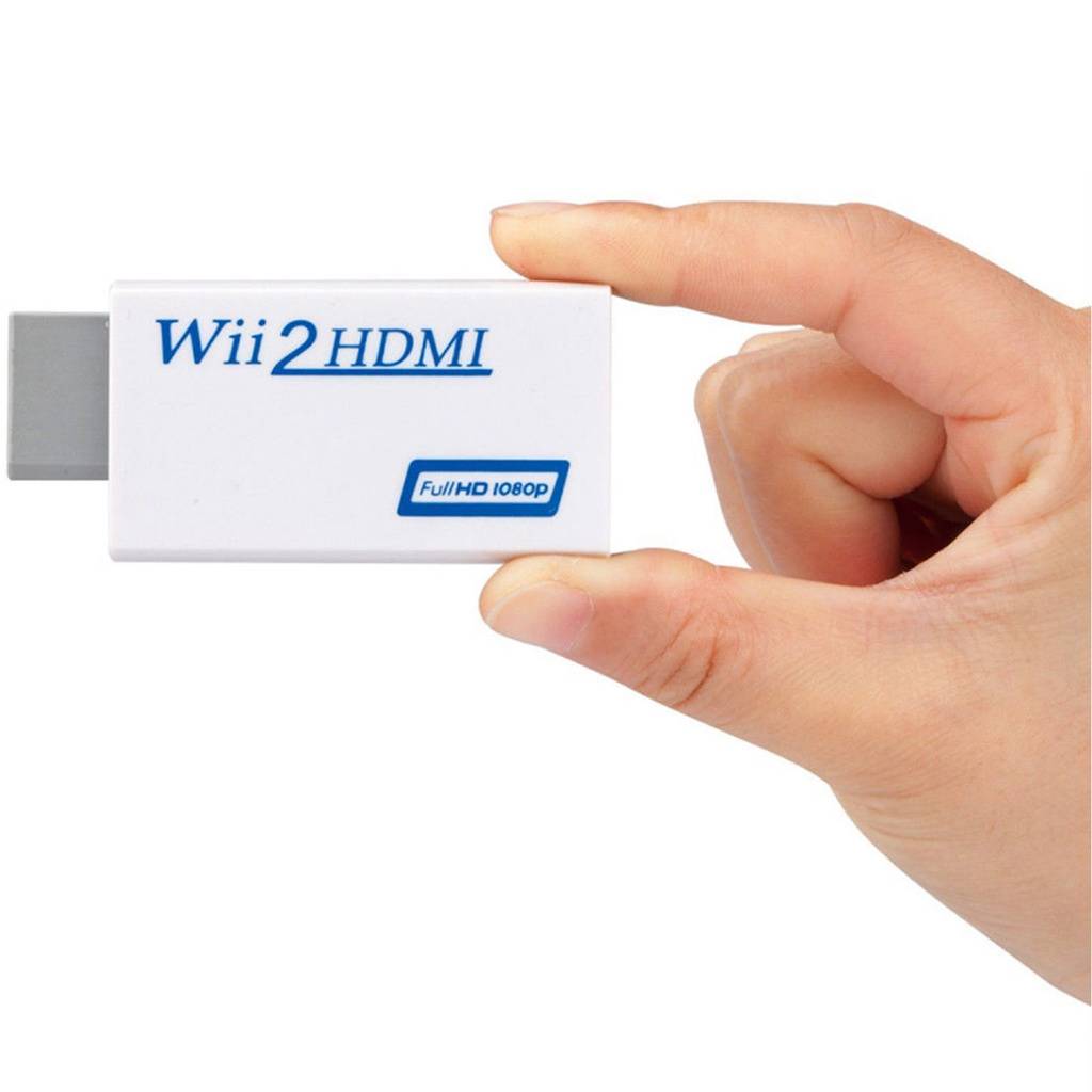 Wii zu HDMI Adapter, Wii auf HDMI 720/1080P Wandler mit 3,5 mm Audioausgang White
