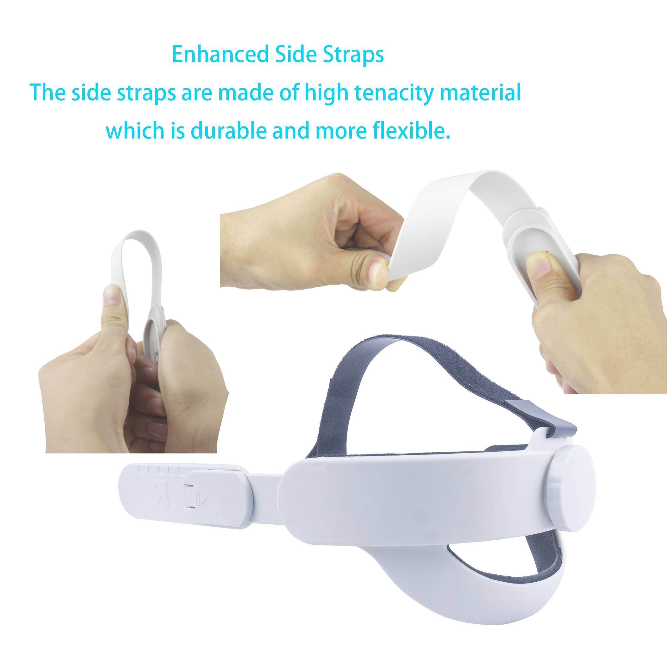 Stirnband für Oculus Quest 2 3 Kunststoff Weiß