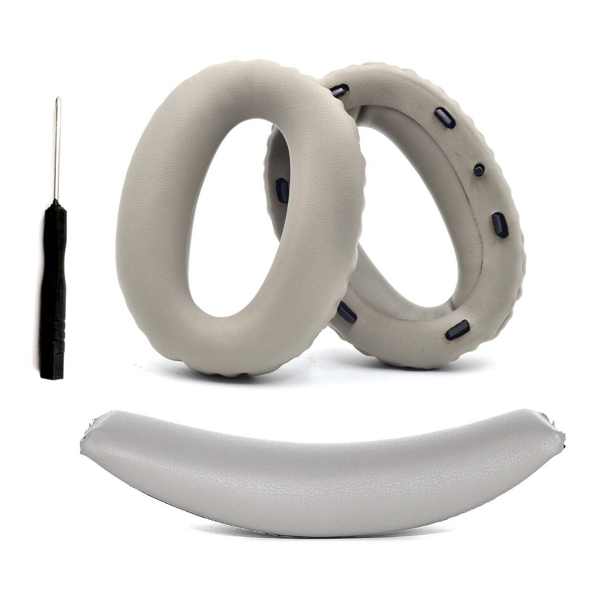 Ersatz-Ohrpolster und Kopfband-Set kompatibel mit Sony WH-1000XM2 / MDR-1000X - Reparaturteile Gold