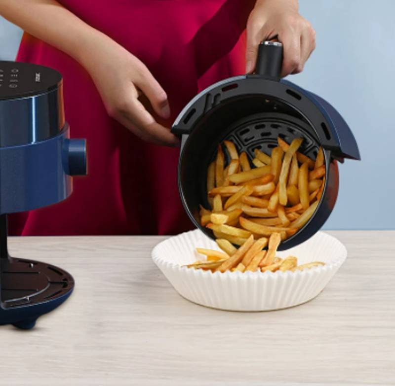 Air Fryer Einwegpapier für Fritteuse Weiß 16 cm 50 Stk