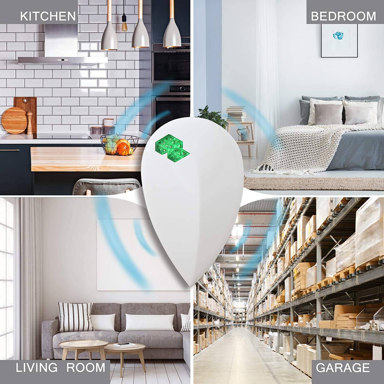 Ultraschall-Tiervertreiber gegen Insekten und Nagetiere 1 Packung