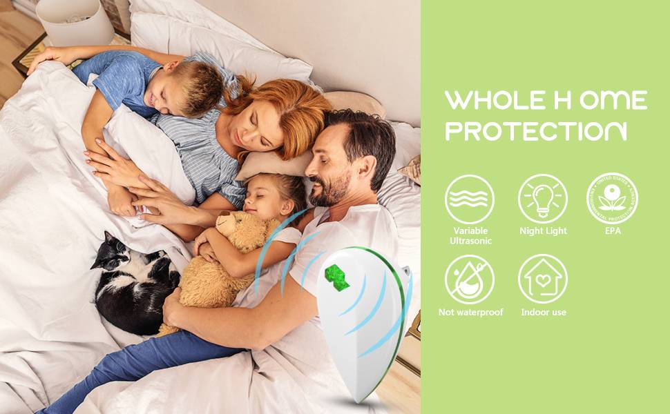 Ultraschall-Tiervertreiber gegen Insekten und Nagetiere 1 Packung