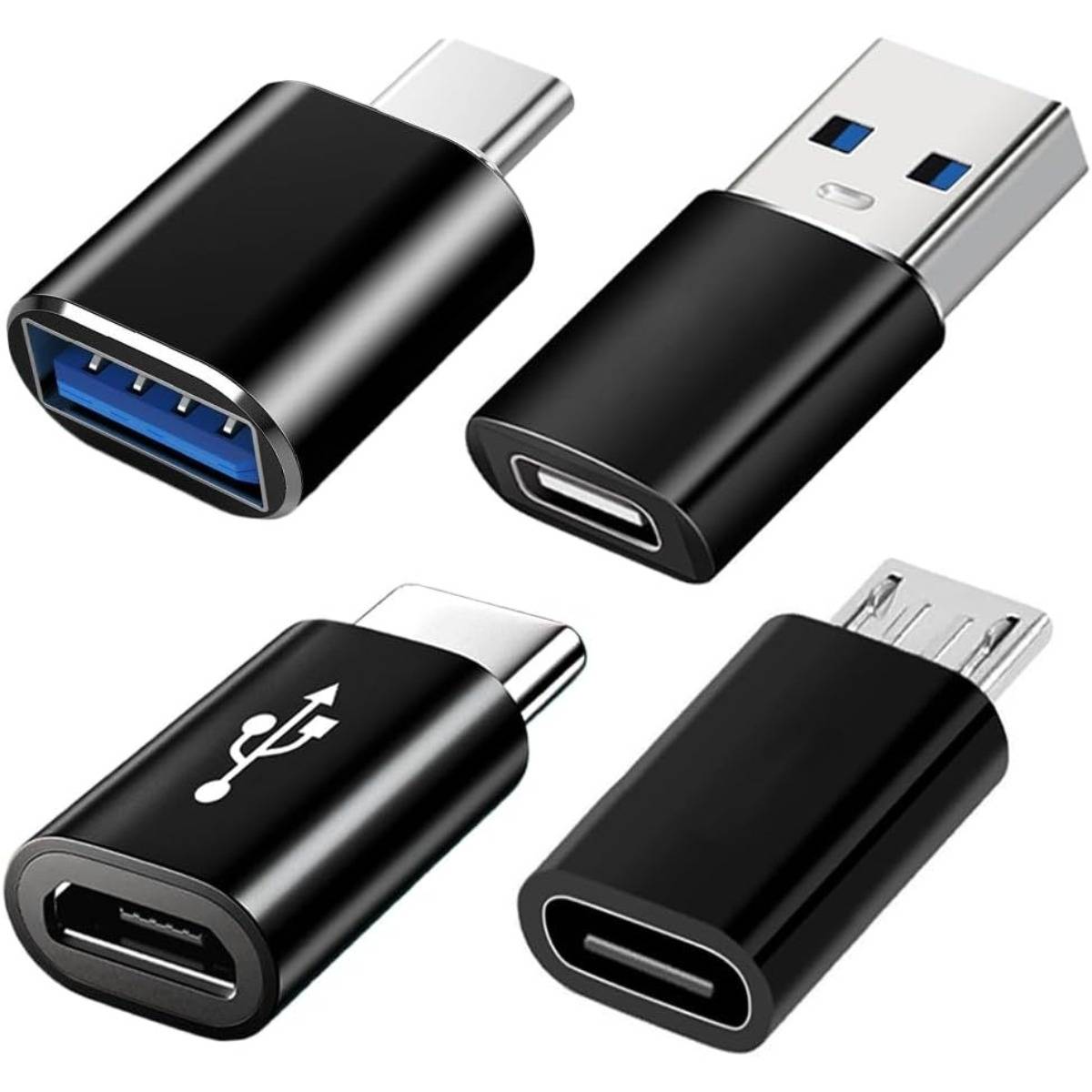 4er-Pack USB-C Adapter Set: USB 3.0 & Micro USB Adapter für verbesserte Kompatibilität