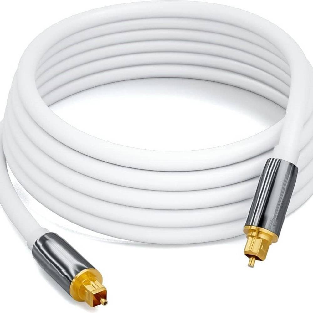 Toslink Digitales Optisches Audiokabel, SPDIF Ausgang, 5.1 Kanal, Verstärker Sound Glasfaser Verbindungskabel 10 m