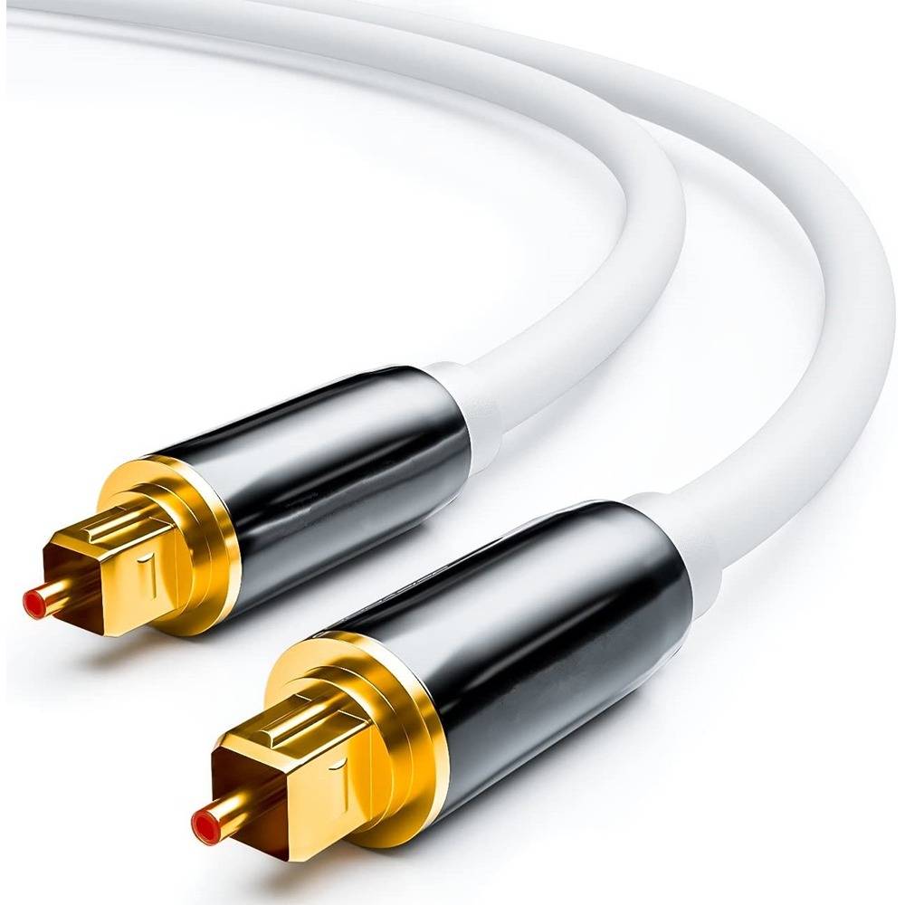 Toslink Digitales Optisches Audiokabel, SPDIF Ausgang, 5.1 Kanal, Verstärker Sound Glasfaser Verbindungskabel 10 m