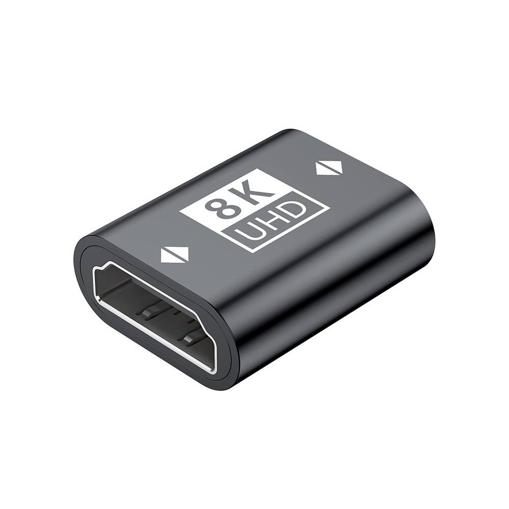 8K HDMI 2.1 Buchse-Buchse-Koppler - Schwarzer HDMI-Verlängerungsadapter Black