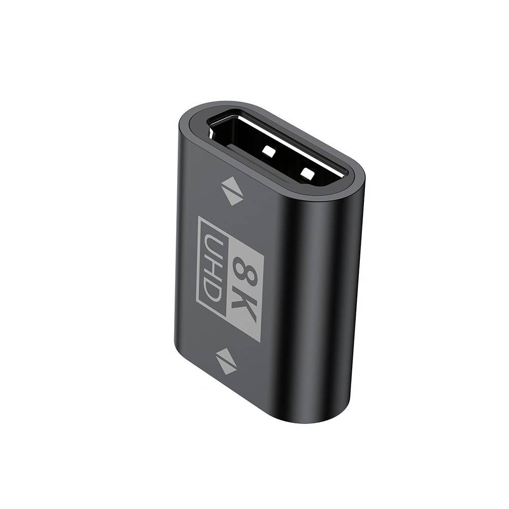 8K HDMI 2.1 Buchse-Buchse-Koppler - Schwarzer HDMI-Verlängerungsadapter Black
