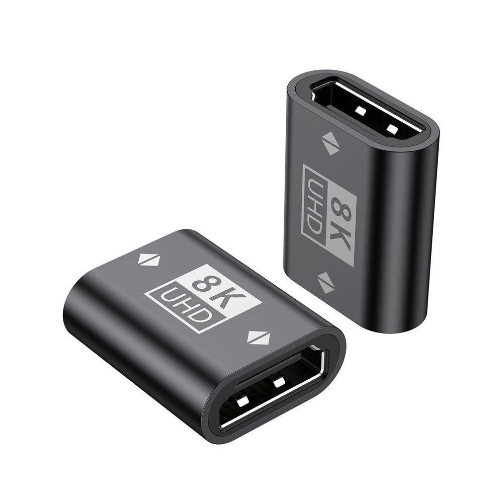 8K HDMI 2.1 Buchse-Buchse-Koppler - Schwarzer HDMI-Verlängerungsadapter Black