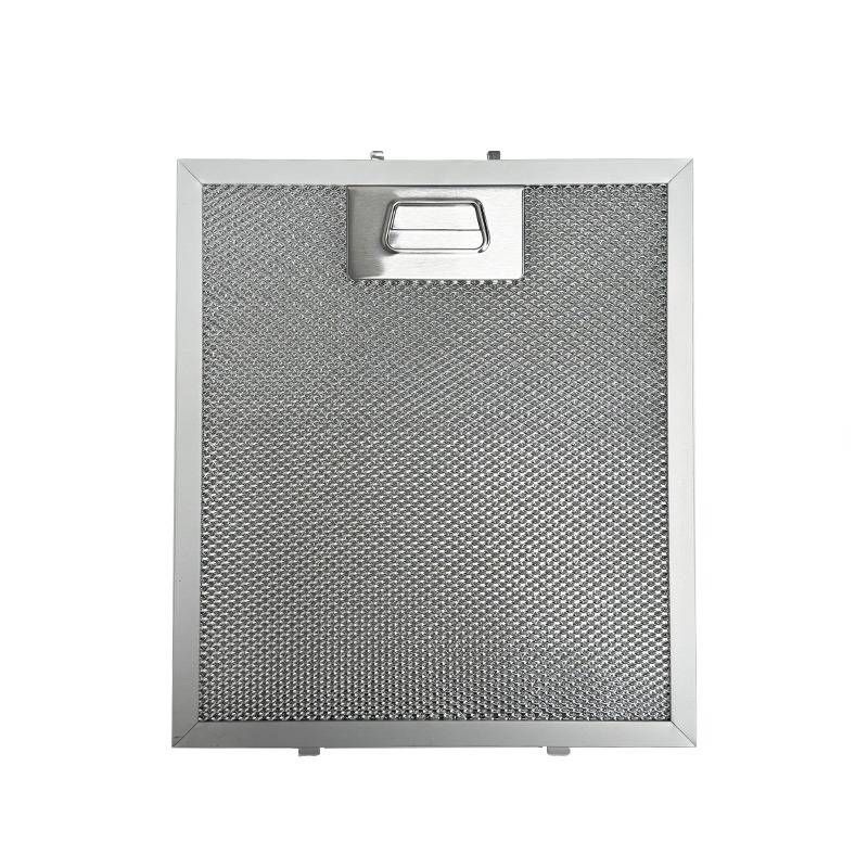 2 Stück Dunstabzugshaubenfilter 230x260x9mm 5-lagiger Aluminium-Mesh-Fettfilter mit Stahlschnalle