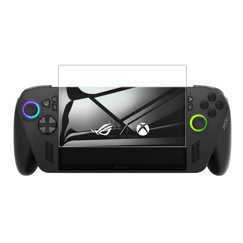 Hochauflösender Displayschutz aus gehärtetem Aluminiumglas mit gebogener Kante, 2er-Pack, kompatibel mit ASUS ROG Ally und Xbox Ally
