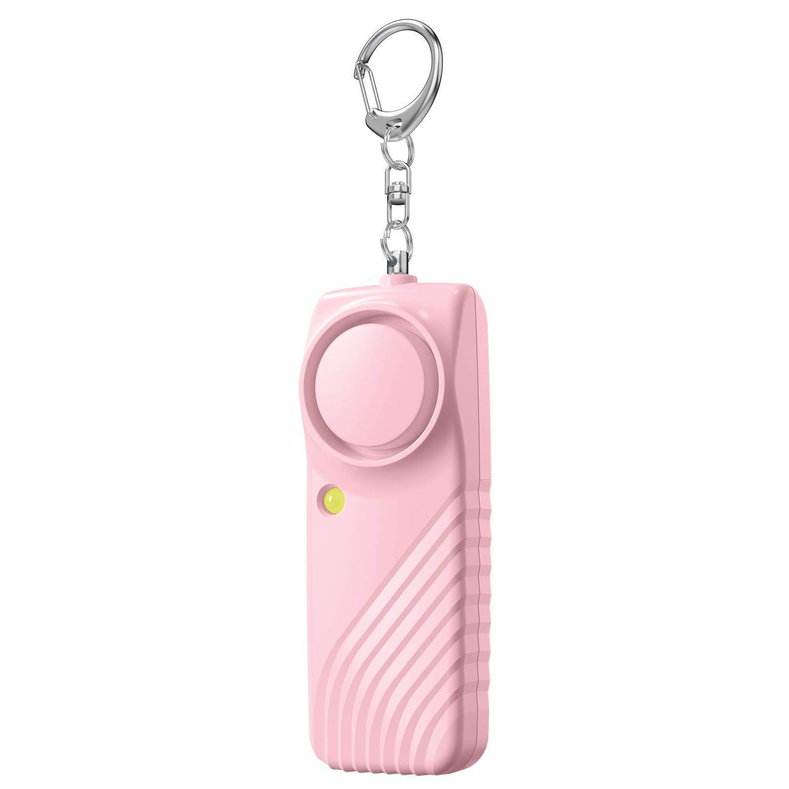 Persönlicher Sicherheitsalarm mit Batterie - 130dB lauter Notfallalarm Schlüsselanhänger mit LED-Licht Pink