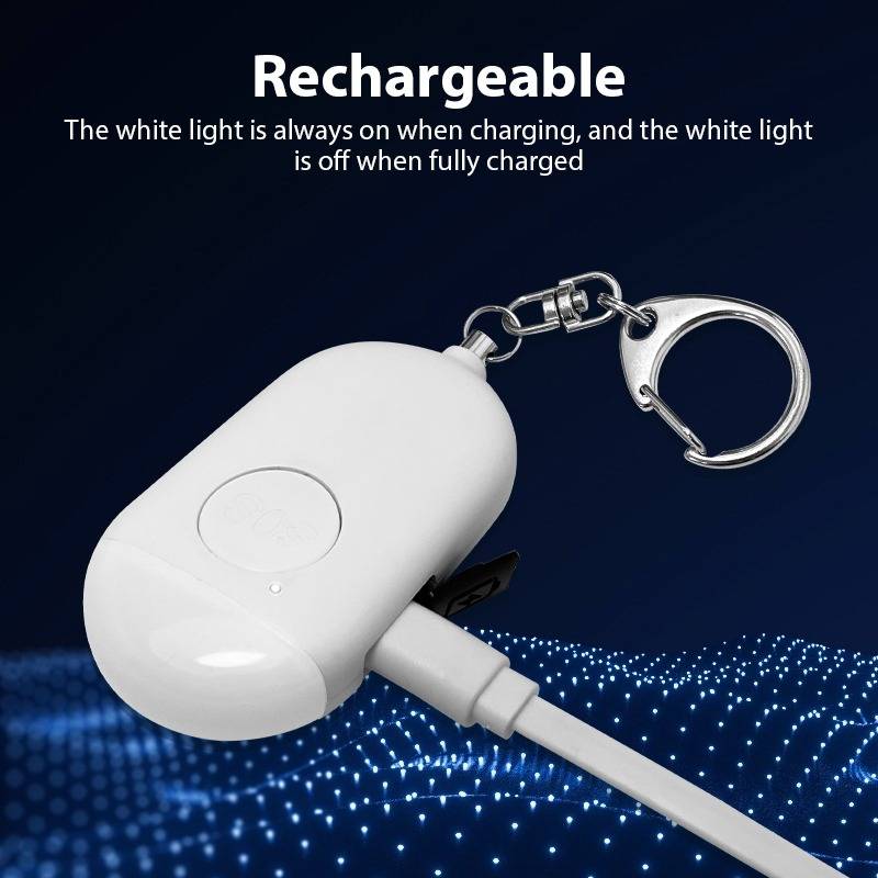 WLAN-Personensicherheitsalarm mit Fernbenachrichtigung, 130dB lauter Sirene und LED-Licht