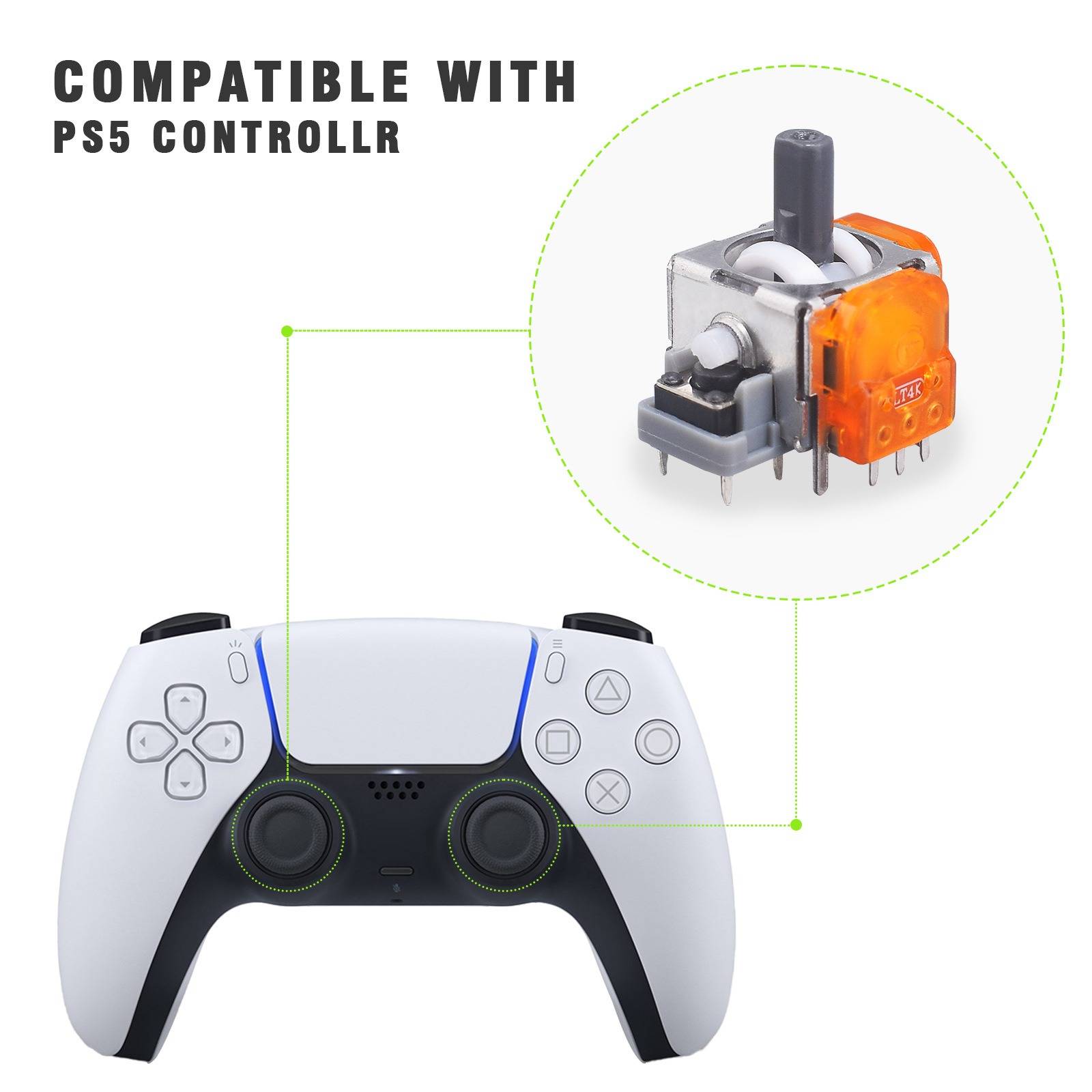 TMR Hall Joystick für PS5 – Hohe Präzision und geringer Stromverbrauch