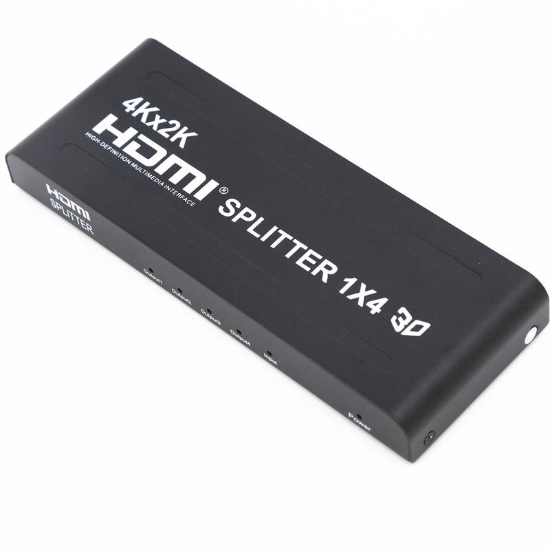 1x4 HDMI Splitter auf 4 Bildschirme 4K