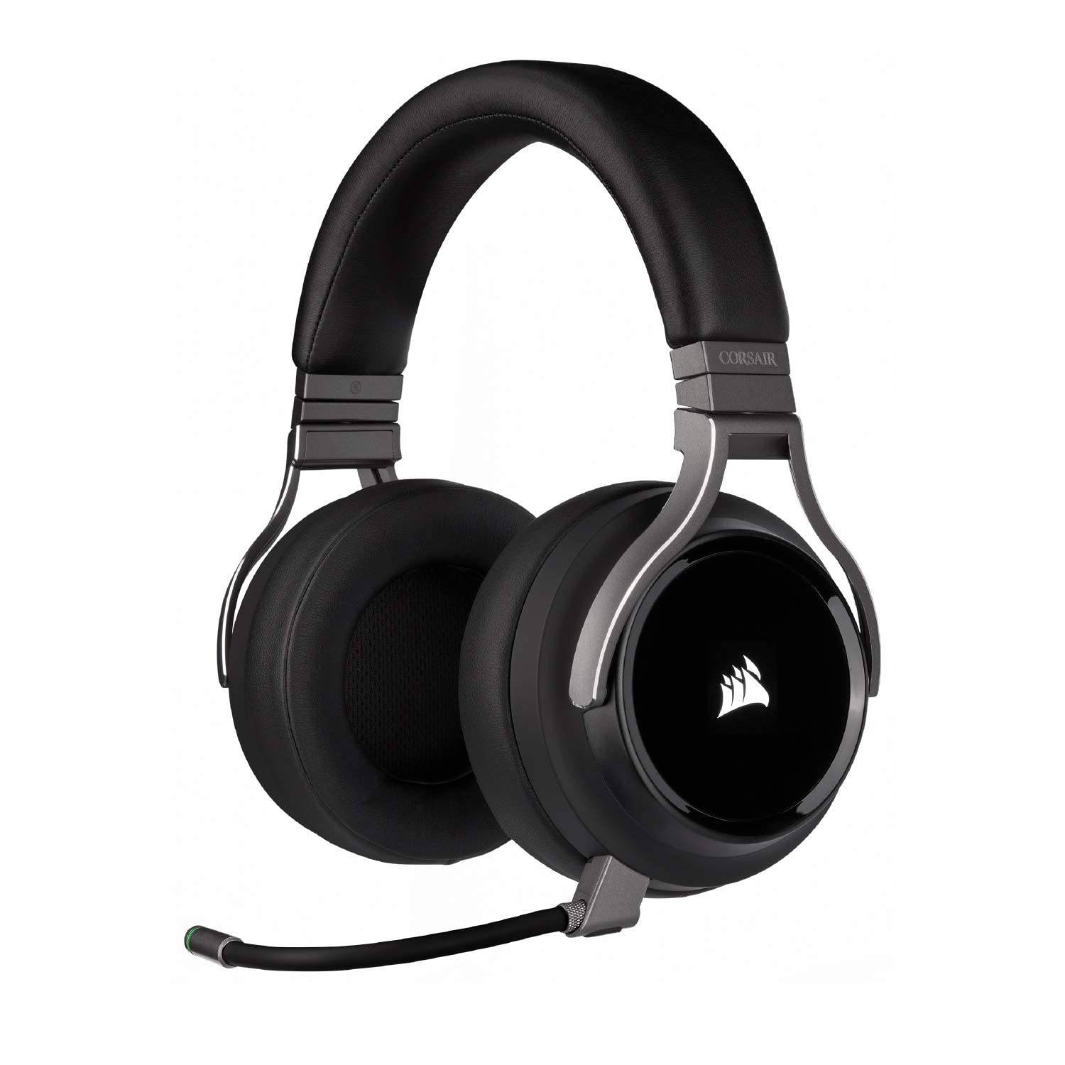 Ohrpolster für Corsair Virtuoso Kopfhörer SE Kunstleder 1 Paar Schwarz ProteinleatherEarpads
