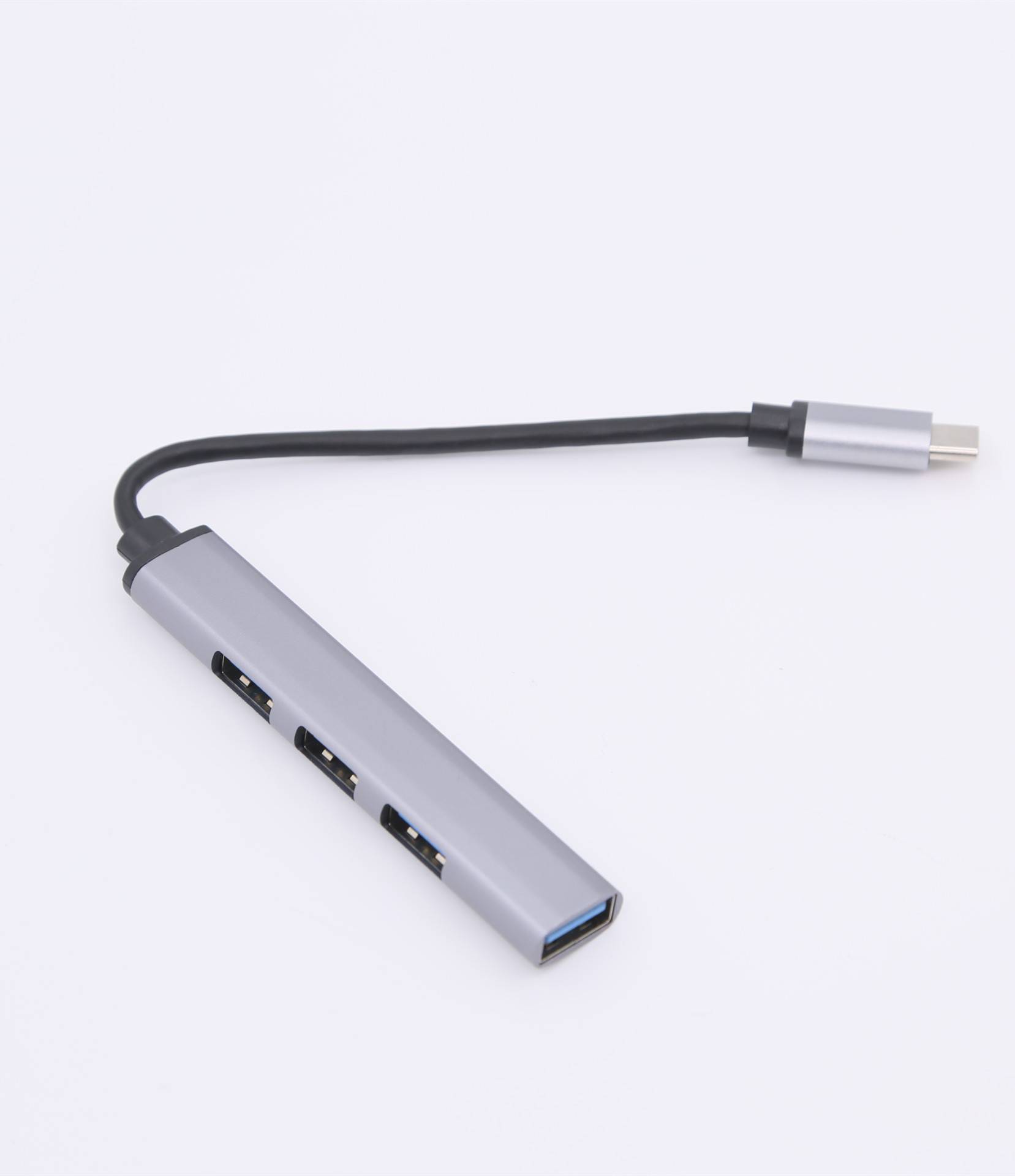 USB-Hub für USB-C mit 4 USB-Anschlüssen 5 Gbit/s Aluminium