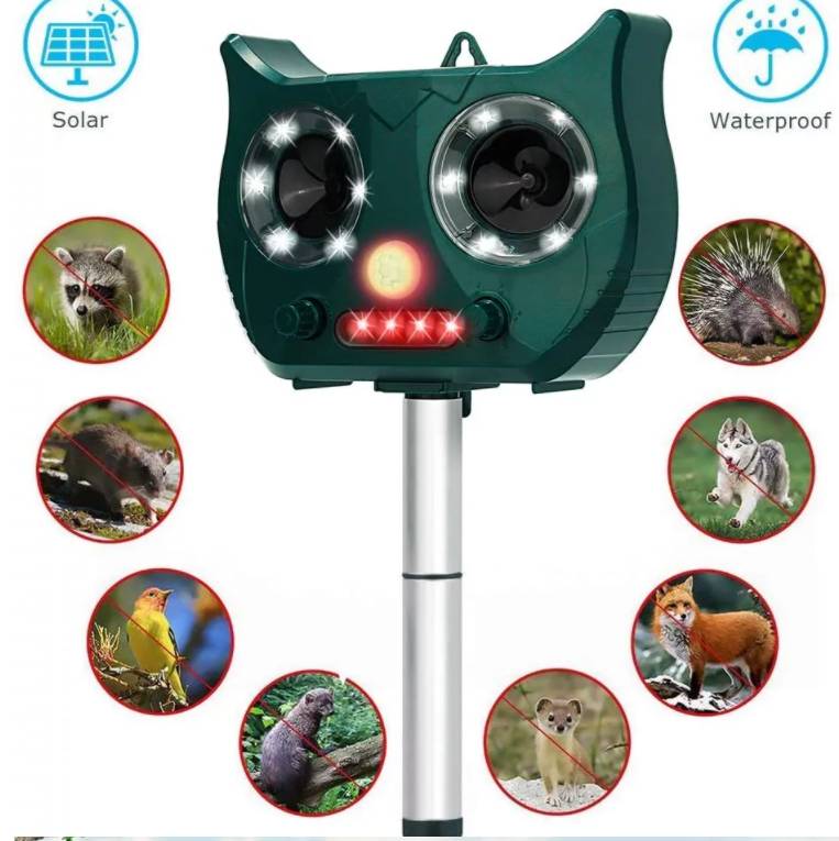 Wasserfester Ultraschall-Vertreiber gegen Schädlinge und Insekten