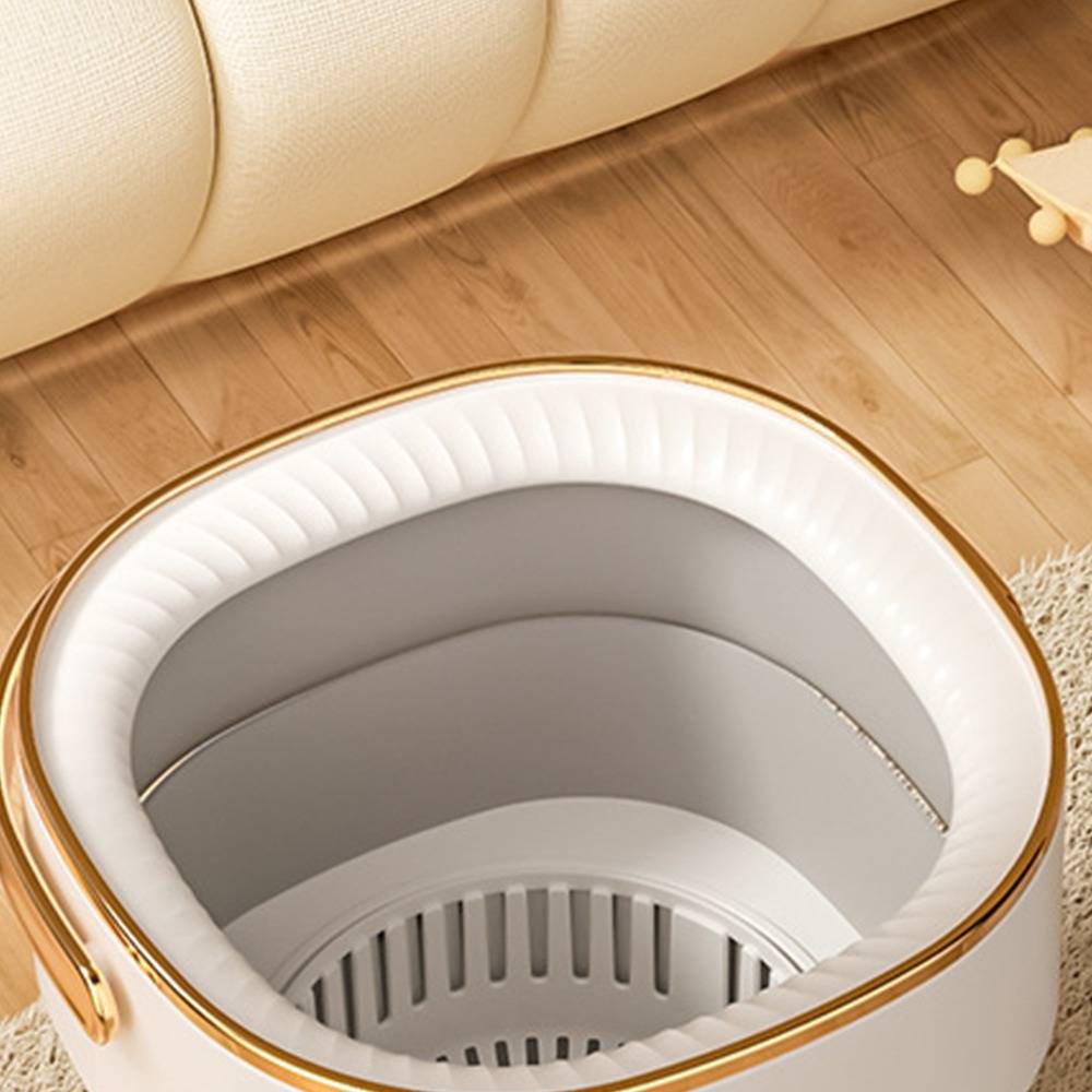 13L Faltbare Waschmaschine mit großem Fassungsvermögen – Tragbare Mini-Waschmaschine für Unterwäsche, Socken grey+white
