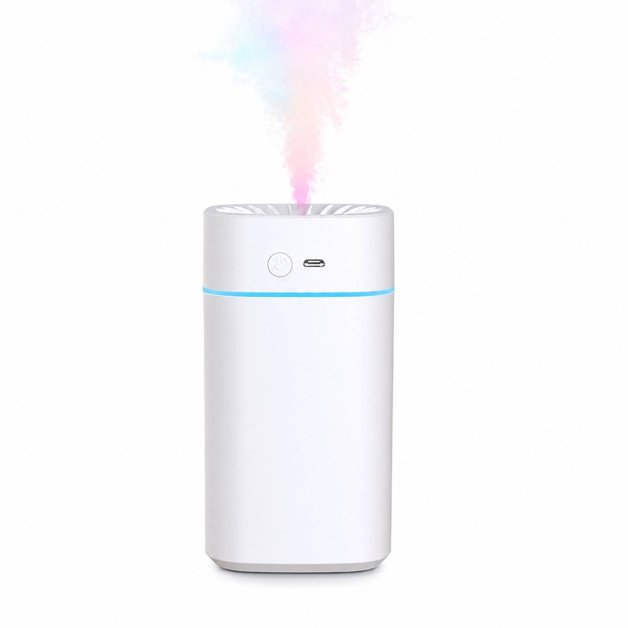 Wiederaufladbarer Aroma Diffuser Luftbefeuchter mit Umgebungslicht White