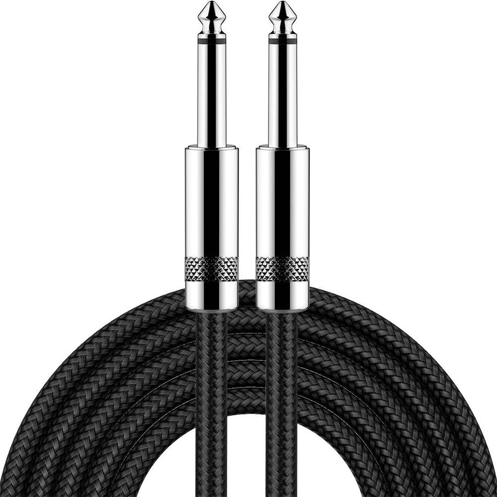 6,35 mm Gitarreninstrumentenkabel – Rauscharm, ideal für Bühne, Bass, Akustik- und E-Instrumente 5 m