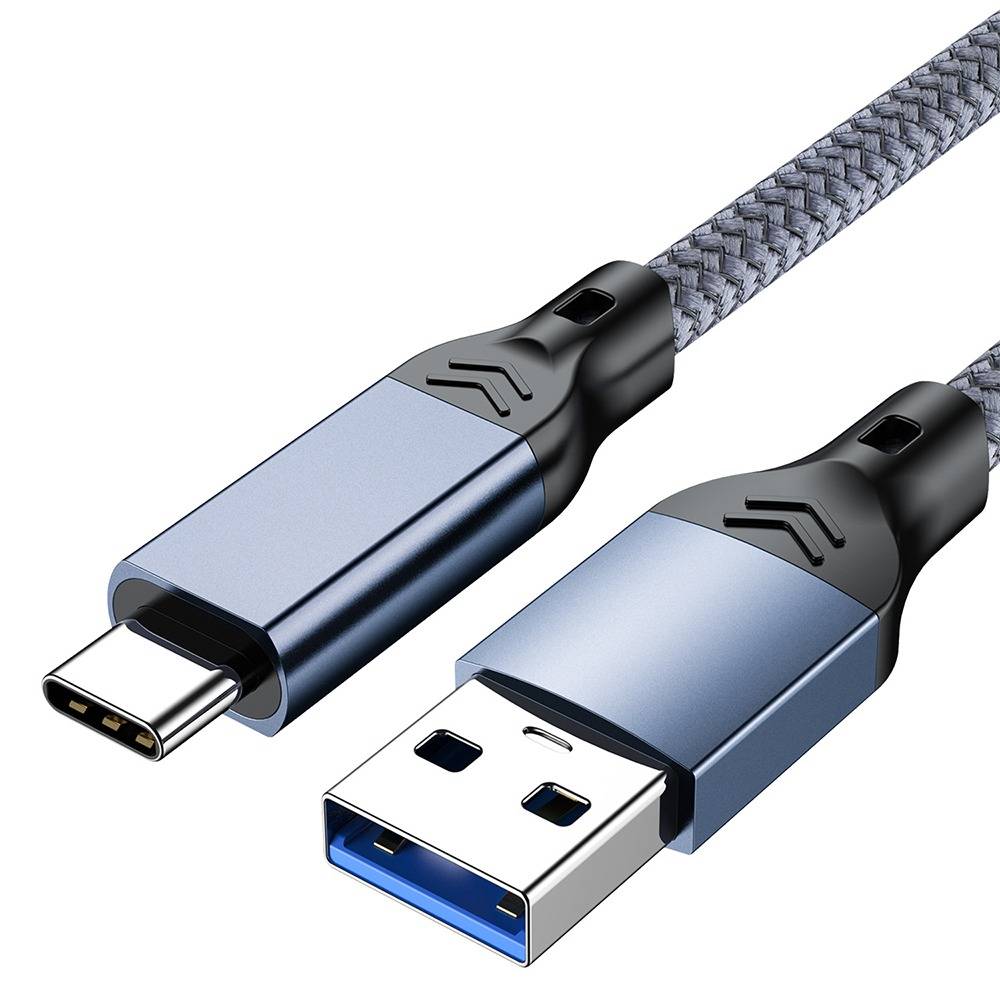 USB 3.2 Typ-C Kabel: 10 Gbit/s High-Speed-Daten & 60W Schnellladung Blue + Grey 5 m