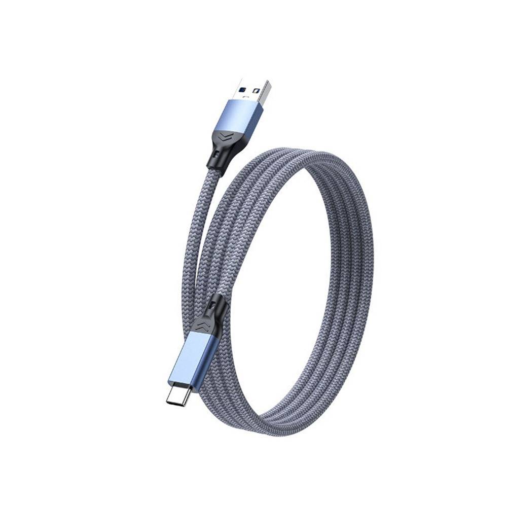 USB 3.2 Typ-C Kabel: 10 Gbit/s High-Speed-Daten & 60W Schnellladung Blue + Grey 5 m