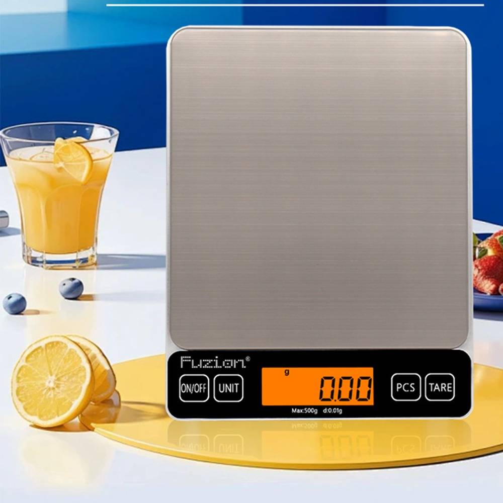 500g/0.01g Digitale Küchenwaage mit zwei Schalen - Präzises Abwiegen von Lebensmitteln
