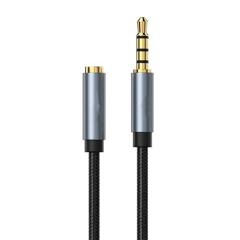 5m Schwarz 3,5mm Klinke auf Buchse Audio Verlängerungskabel - Mikrofon Adapter