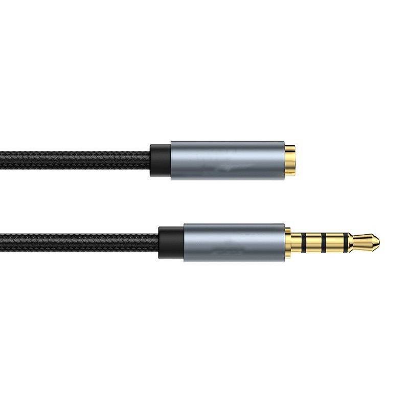 5m Schwarz 3,5mm Klinke auf Buchse Audio Verlängerungskabel - Mikrofon Adapter