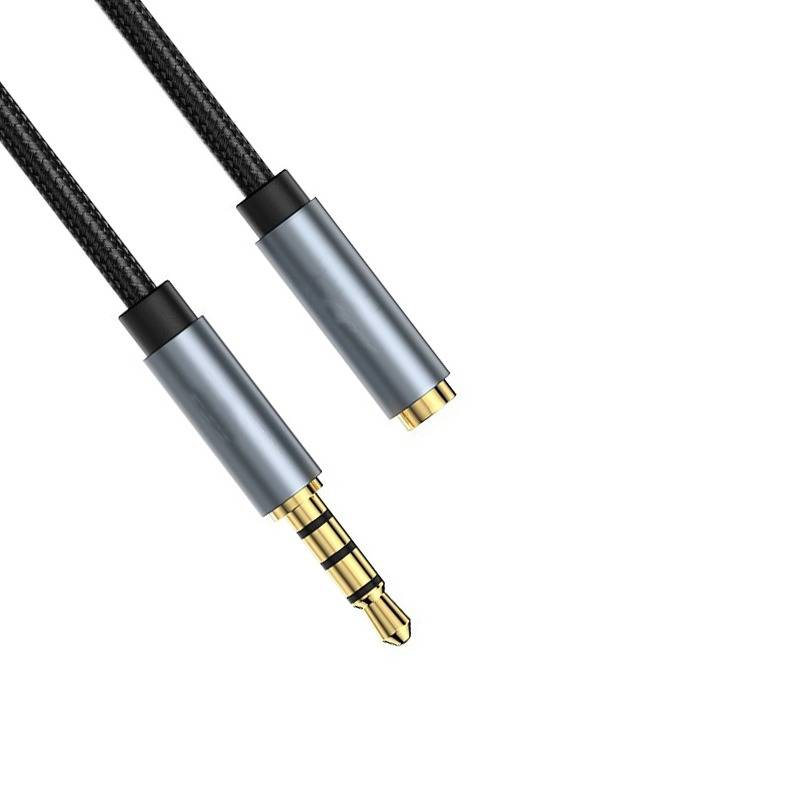 5m Schwarz 3,5mm Klinke auf Buchse Audio Verlängerungskabel - Mikrofon Adapter