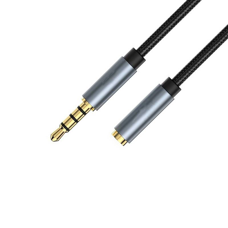 5m Schwarz 3,5mm Klinke auf Buchse Audio Verlängerungskabel - Mikrofon Adapter