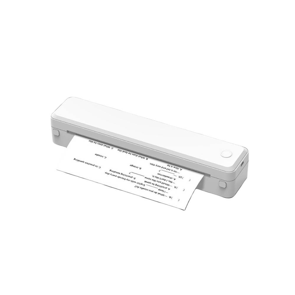 A4 Mini Thermodrucker 200dpi - Kabelloser, tragbarer Tattoo-Drucker White