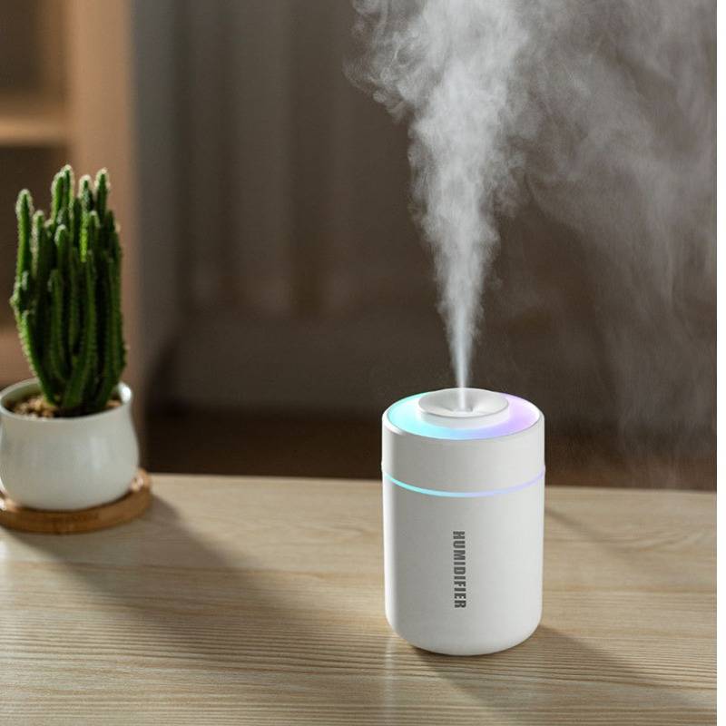 Luftbefeuchter für Zuhause, Schlafzimmer & Schlafsaal mit kontinuierlichem/intermittierendem Nebel, siebenfarbigem Nachtlicht, leisem Betrieb und