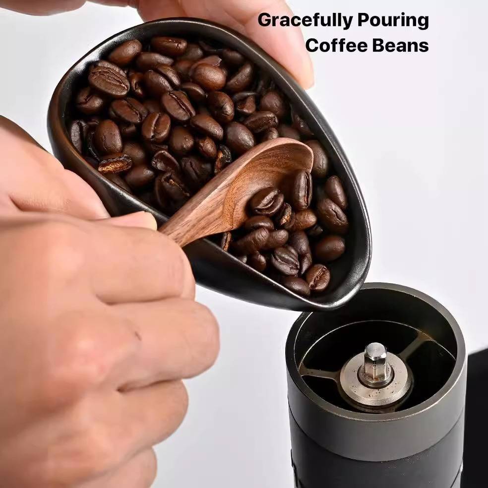 Kaffeebohnen-Dosierbecher-Set – Messbecher & Sprühflasche für Espresso Black
