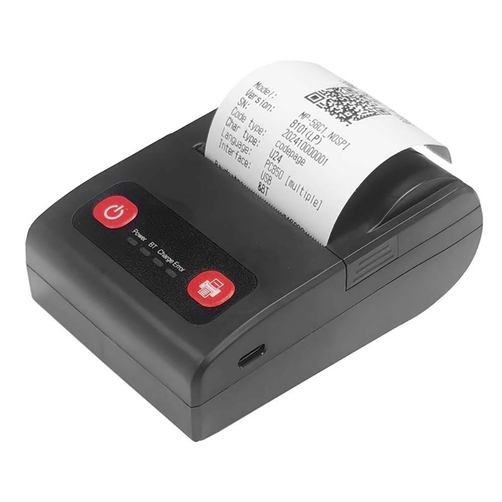 58mm Mini Tragbarer Thermodrucker - USB & Bluetooth Konnektivität