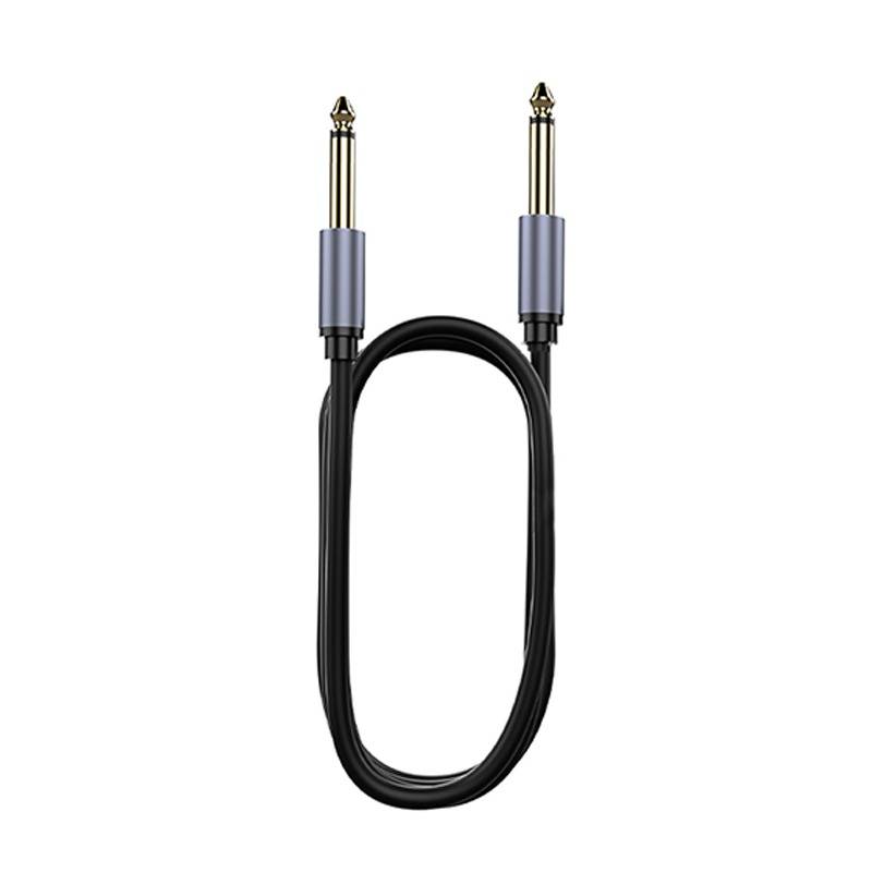 6,5 mm auf 6,5 mm Mono Audiokabel mit Abschirmung für Mischpulte, Gitarren und Keyboards 1 m