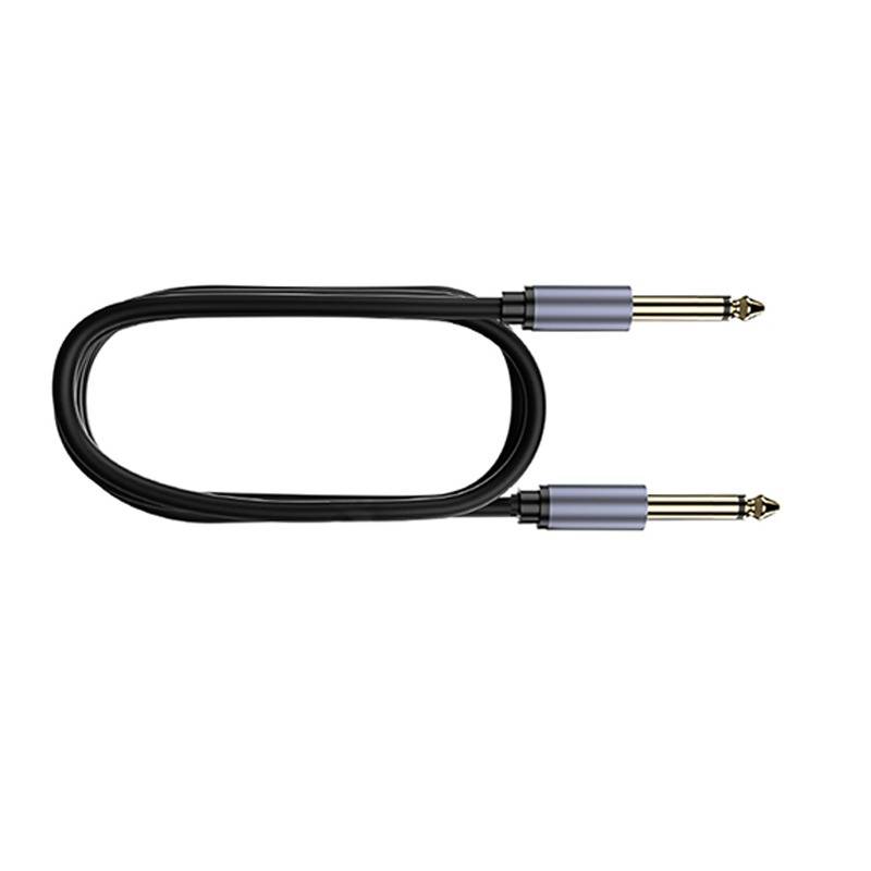 6,5 mm auf 6,5 mm Mono Audiokabel mit Abschirmung für Mischpulte, Gitarren und Keyboards 1 m