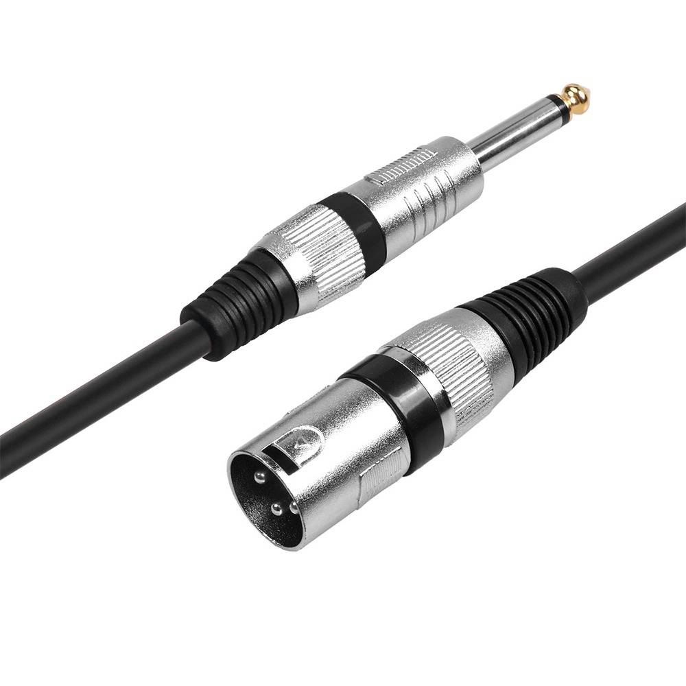 XLR-Buchse auf 6,5-mm-Stecker Mikrofonkabel – Verbinden Sie Mischpulte, Verstärker und Audio-Interfaces 5 m