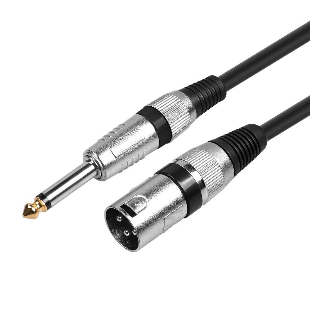 XLR-Buchse auf 6,5-mm-Stecker Mikrofonkabel – Verbinden Sie Mischpulte, Verstärker und Audio-Interfaces 5 m