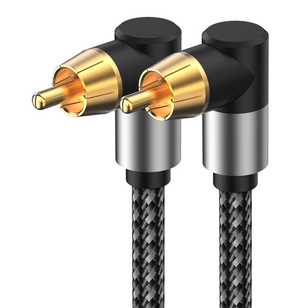 Rechtwinkliges digitales Koaxial-Audiokabel – Verbinden Sie TV, SPDIF 5.1 Kanal RCA 1,5 M