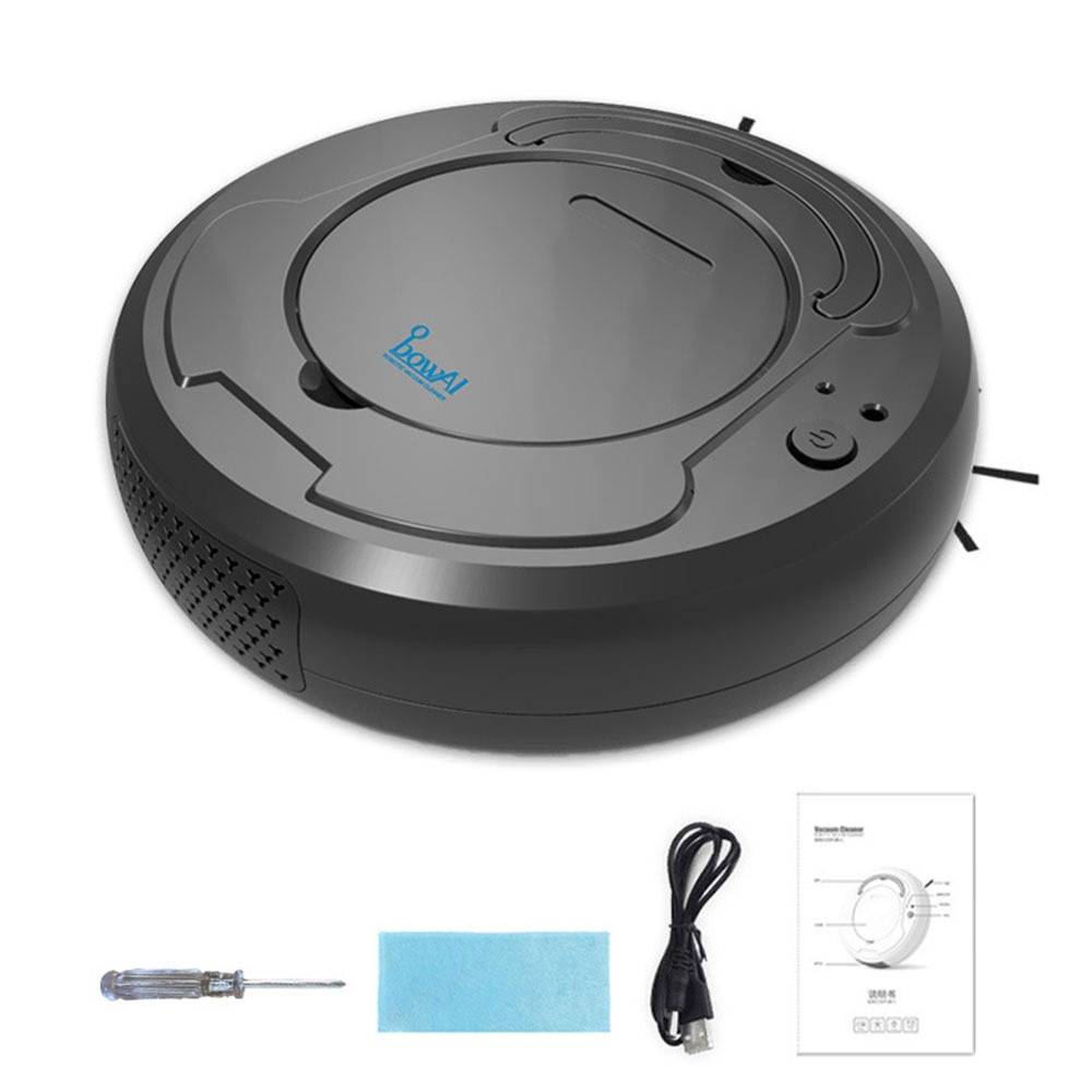 Smart 3-in-1 Saugroboter – Kehren, Wischen & Staubsaugen Black