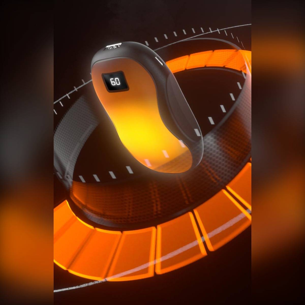 Mini Digitales Handwärmer - Wiederaufladbarer, tragbarer Taschenwärmer mit 3 Temperaturstufen Black