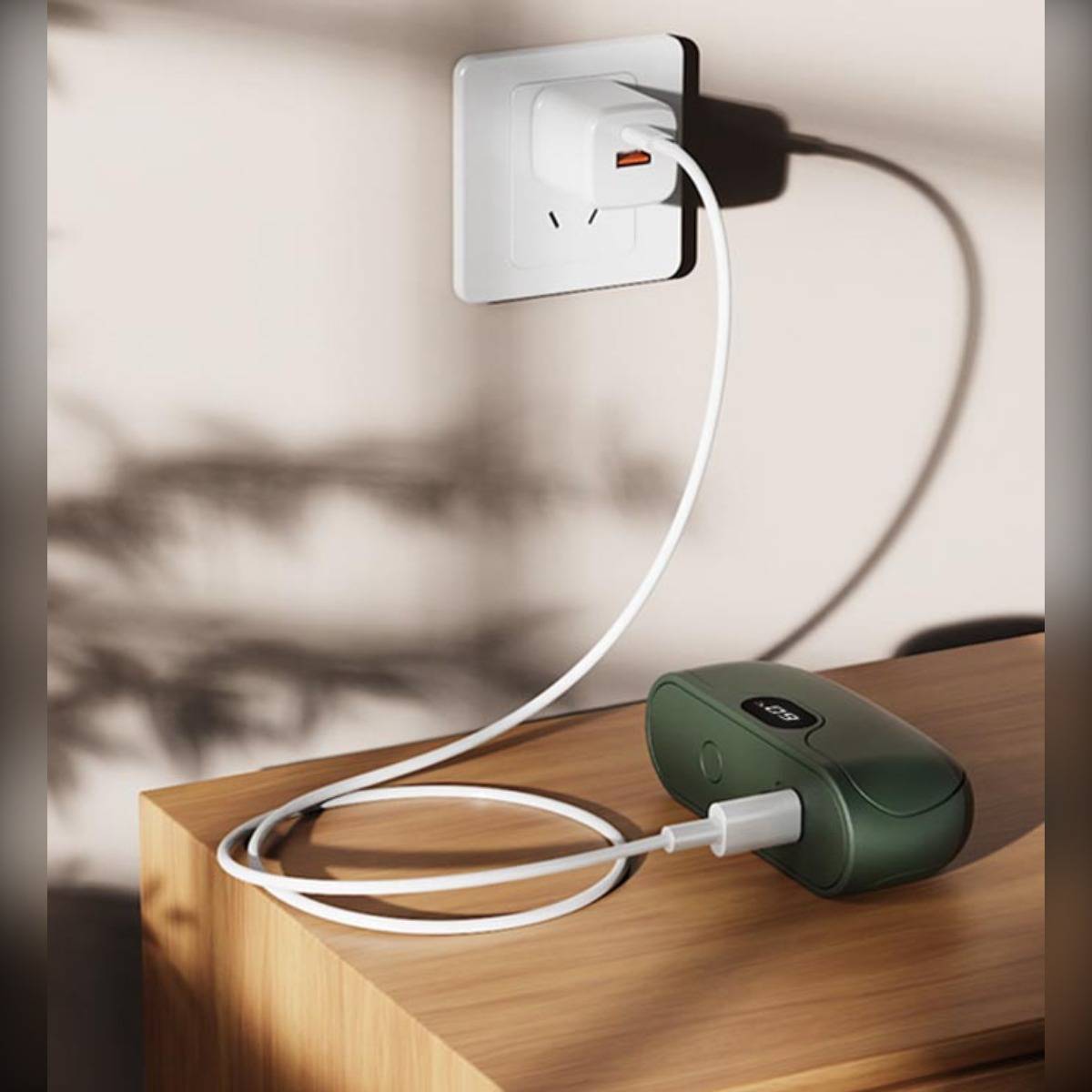 Abnehmbarer magnetischer Handwärmer (Paar) - USB-aufladbar, 5 einstellbare Stufen Black