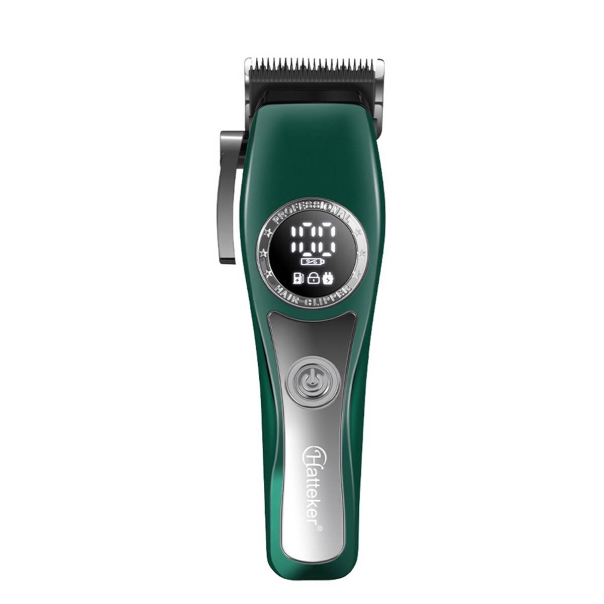Kabelloser Elektrischer Haarschneider - USB Wiederaufladbar, Einstellbare Länge, Leiser Betrieb Green
