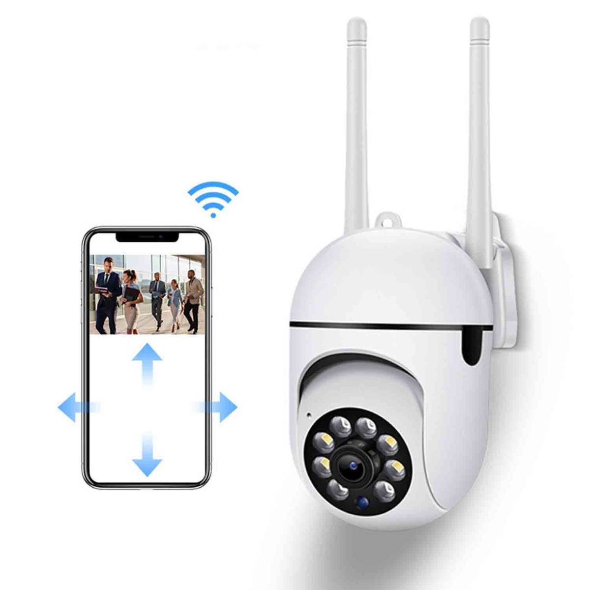 WiFi-Überwachungskamera - Drahtlose Überwachung mit Schwenk- und Neigefunktion für die Haussicherheit
